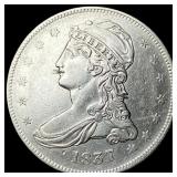 1837 Capped Bust Half Dollar CLOSELY  UNCIRCULATE