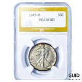 1945-D Walking Liberty Half Dollar PGA MS67