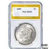 1889 Morgan Silver Dollar PGA MS65