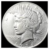 1934 Silver Peace Dollar NEARLY UNCIRCULATED
