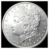 1897-S Morgan Silver Dollar CHOICE AU
