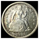 1857-O Silver Seated Liberty Dime NEARLY  UNCIRCU