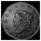 1817 Coronet Head Large Cent NEARLY UNCIRCULATED