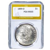 1899-O Morgan Silver Dollar PGA MS65