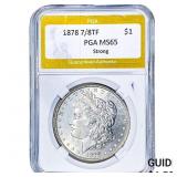 1878 7/8TF Morgan Silver Dollar PGA MS65