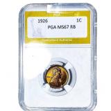 1926 Wheat Cent PGA MS67 RB