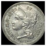 1879 Nickel Three-Cent Piece CLOSELY  UNCIRCULATE
