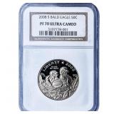 2008-S Bald Eagle Silver Half Dollar NGC PF70 Ultr