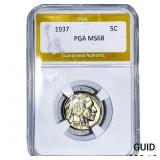 1937 Buffalo Nickel PGA MS68