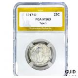 1917 Standing Liberty Quarter PGA MS63