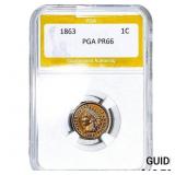 1863 Indian Head Cent PGA PR66