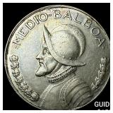 1970 Pananma Silver 1/2 Balboa