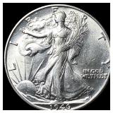 1946-S Silver Walking Liberty Half Dollar UNCIRCUL