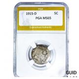 1915-D Buffalo Nickel PGA MS65