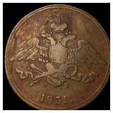 1831 Russia Copper 5 Kopeks