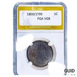 1800/1799 Draped Bust Large Cent PGA VG8