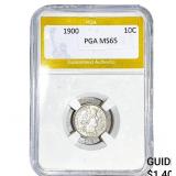 1900 Barber Dime PGA MS65