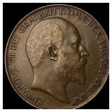 1910 Great Britain Bronze 1/2 Penny