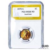 1970-S Lincoln Memorial Cent PGA MS66 RD