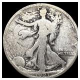 1921 Silver Walking Liberty Half Dollar  NICELY C