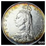 1887 Great Britain Silver 1 Florin