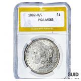 1882-O/S Morgan Silver Dollar PGA MS63