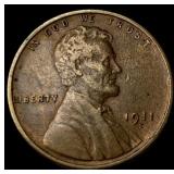 1911-S Lincoln Wheat Cent LIGHTLY CIRCULATED