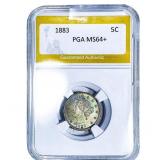 1883 Liberty Victory Nickel PGA MS64+