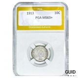 1913 Barber Dime PGA MS63+