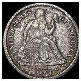 1874 Arrows Seated Liberty Dime HIGH GRADE