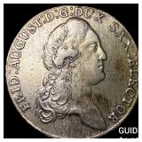 1787 Saxony Friedrich August III Silver 1 Thaler