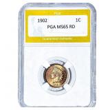 1902 Indian Head Cent PGA MS65 RD