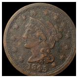 1845 Braided Hair Large Cent LIGHTLY  CIRCULATED