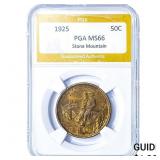 1925 Stone Mountain Half Dollar PGA MS66