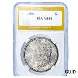 1904 Morgan Silver Dollar PGA MS64