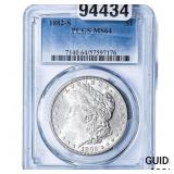 1882-S Morgan Silver Dollar PCGS MS64