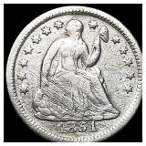 1851-O Silver Seated Liberty Half Dime ABOUT  UNC