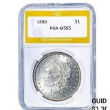 1880 Morgan Silver Dollar PGA MS65