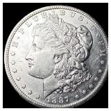 1887-S Morgan Silver Dollar CHOICE AU