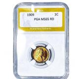 1909 Wheat Cent PGA MS65 RD