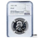 1555 Franklin Half Dollar NGC PF67