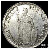 1832 Peru Silver 8 Real