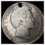 1845 Netherlnads Silver 1 Gulden