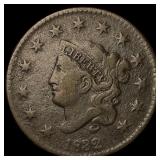 1832 Coronet Head Large Cent NEARLY  UNCIRCULATED