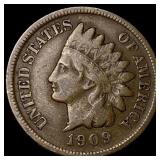 1909-S Indian Head Cent LIGHTLY CIRCULATED