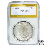 1880 Morgan Silver Dollar PGA MS63
