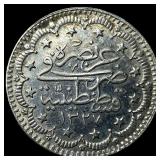 1910[1327] Ottoman Empire Silver 5 Kurush