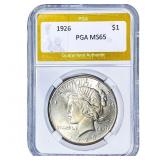 1926 Silver Peace Dollar PGA MS65