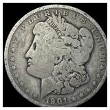 1901 Morgan Silver Dollar LIGHTLY CIRCULATED