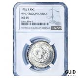 1952-S Washington Carver Half Dollar NGC MS65